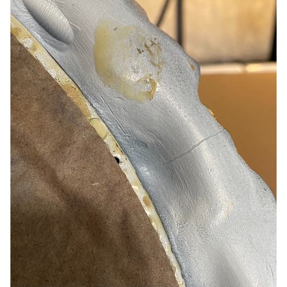 VTG Ornate Gold White Oval Wall Mirror Baroque Rococo Florentine Royal Academie - Picture 4 of 4